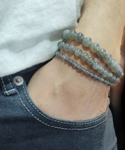 Stretch Bracelets: Labradorite 4mm, 6mm, & 8mm Round Beads