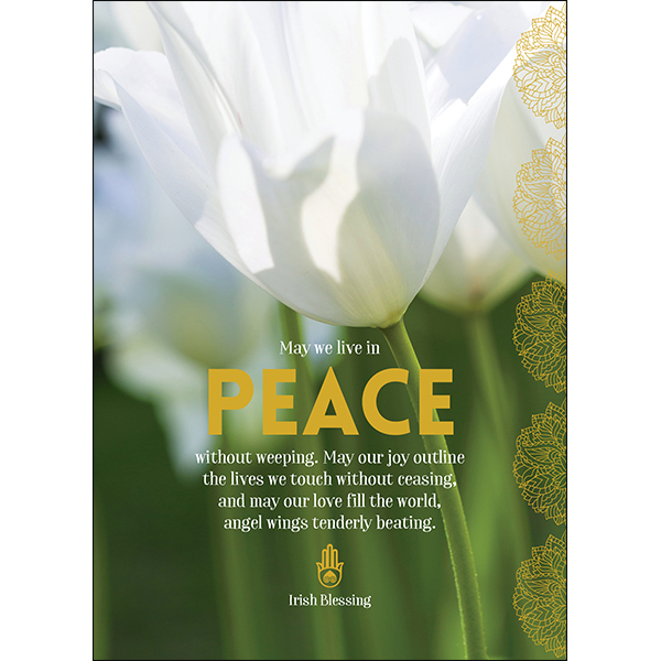Greeting Card: May We Live in Peace - Discontinued
