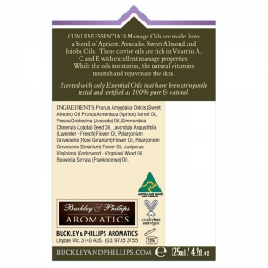 Gumleaf Essentials Massage Oil: Relaxing 125ml - Image 3