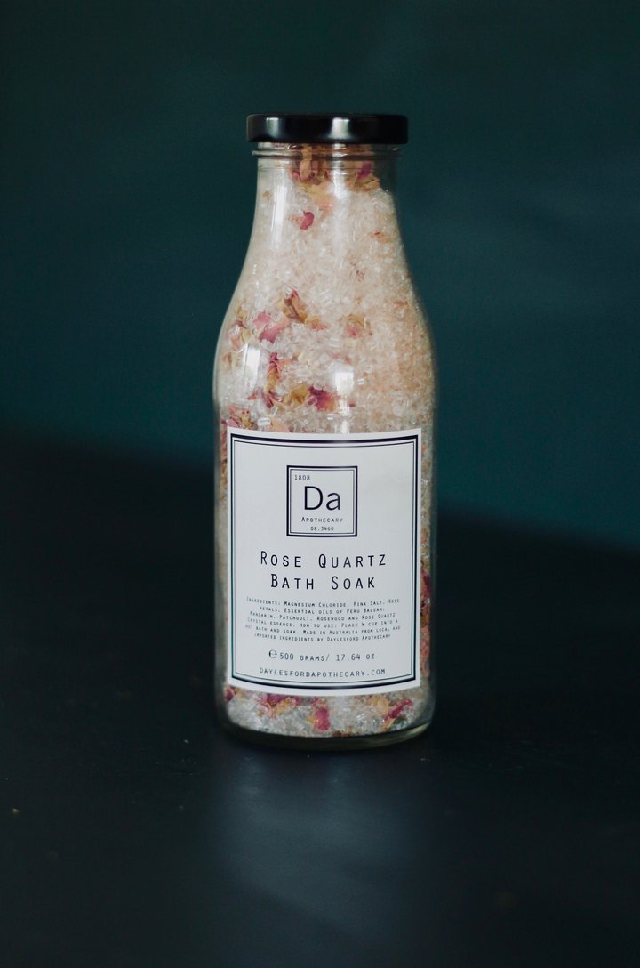 Daylesford Apothecary Bath Soak Jar: Rose Quartz 500g
