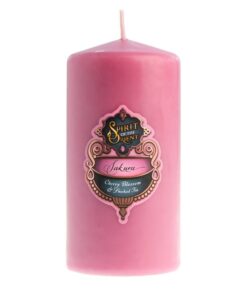 Sakura Pillar Candle: Medium
