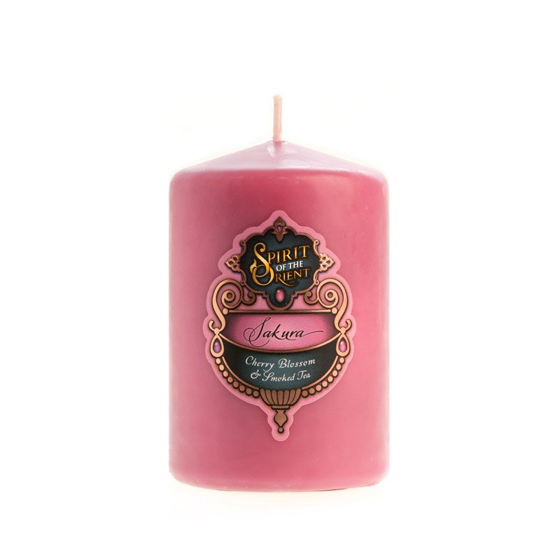 Sakura Pillar Candle: Small