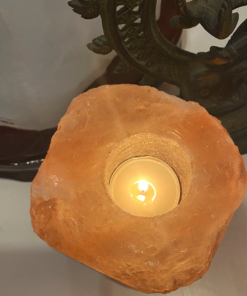 Alternative view of Candle Holder: Rough Himalayan Salt (To Fit Standard Tea Light Candles)