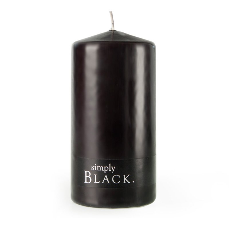 Simply Pillar Candle: Black