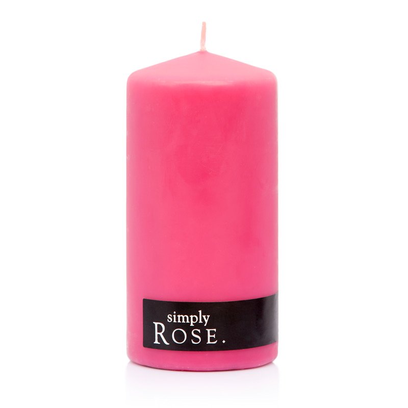 Simply Pillar Candle: Rose