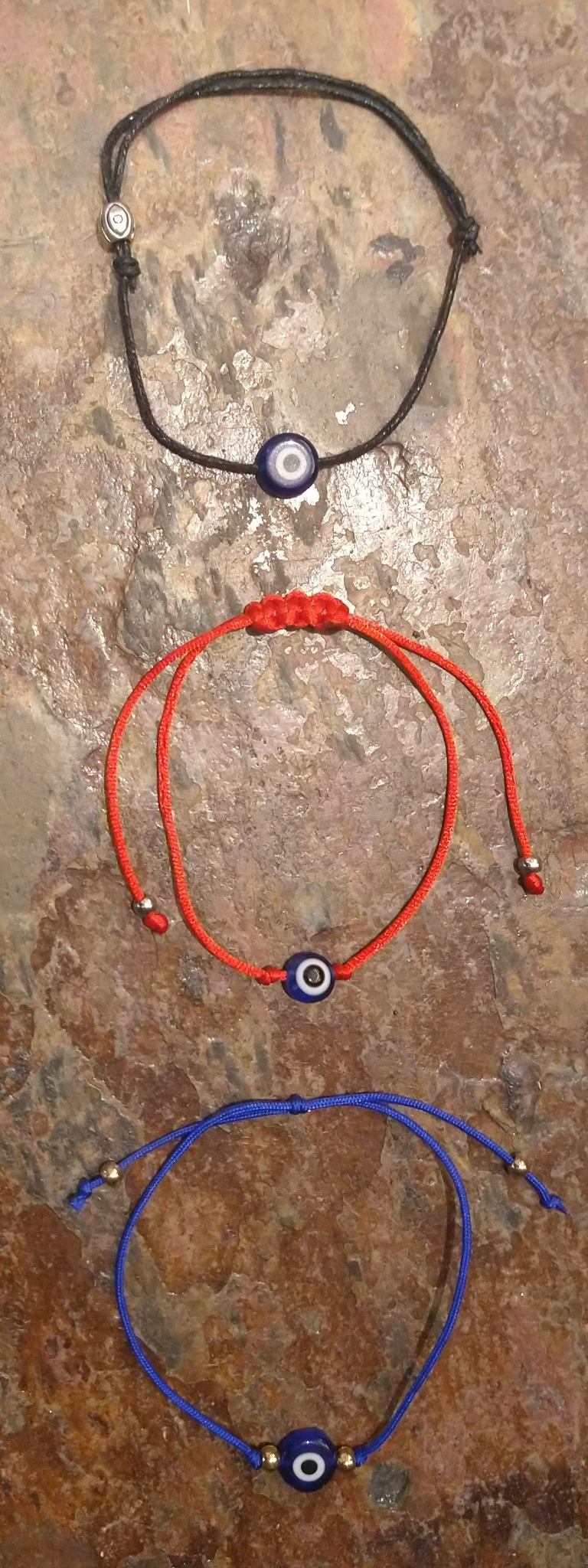 Evil Eye Bracelets (adjustable size)