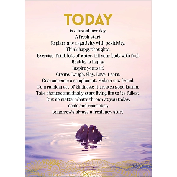 Greeting Card: Today is a Brand New Day