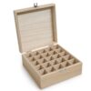 Wooden Oil Storage Box: 25 Compartment Medium