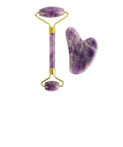 Beauty Tools: Amethyst Facial Roller & Gua Sha