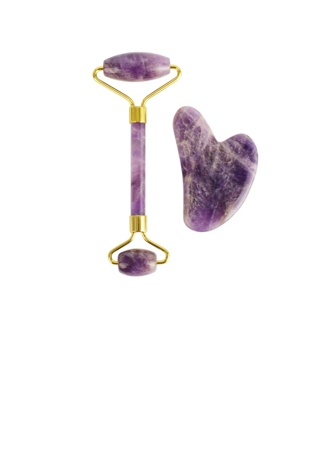 Beauty Tools: Amethyst Facial Roller & Gua Sha