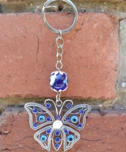Evil Eye: Hamsa Butterfly Multi Eye Keyring