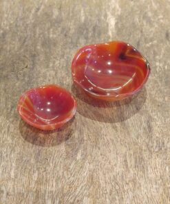 Natural Crystals: Hand Carved & Polished Carnelian Bowls