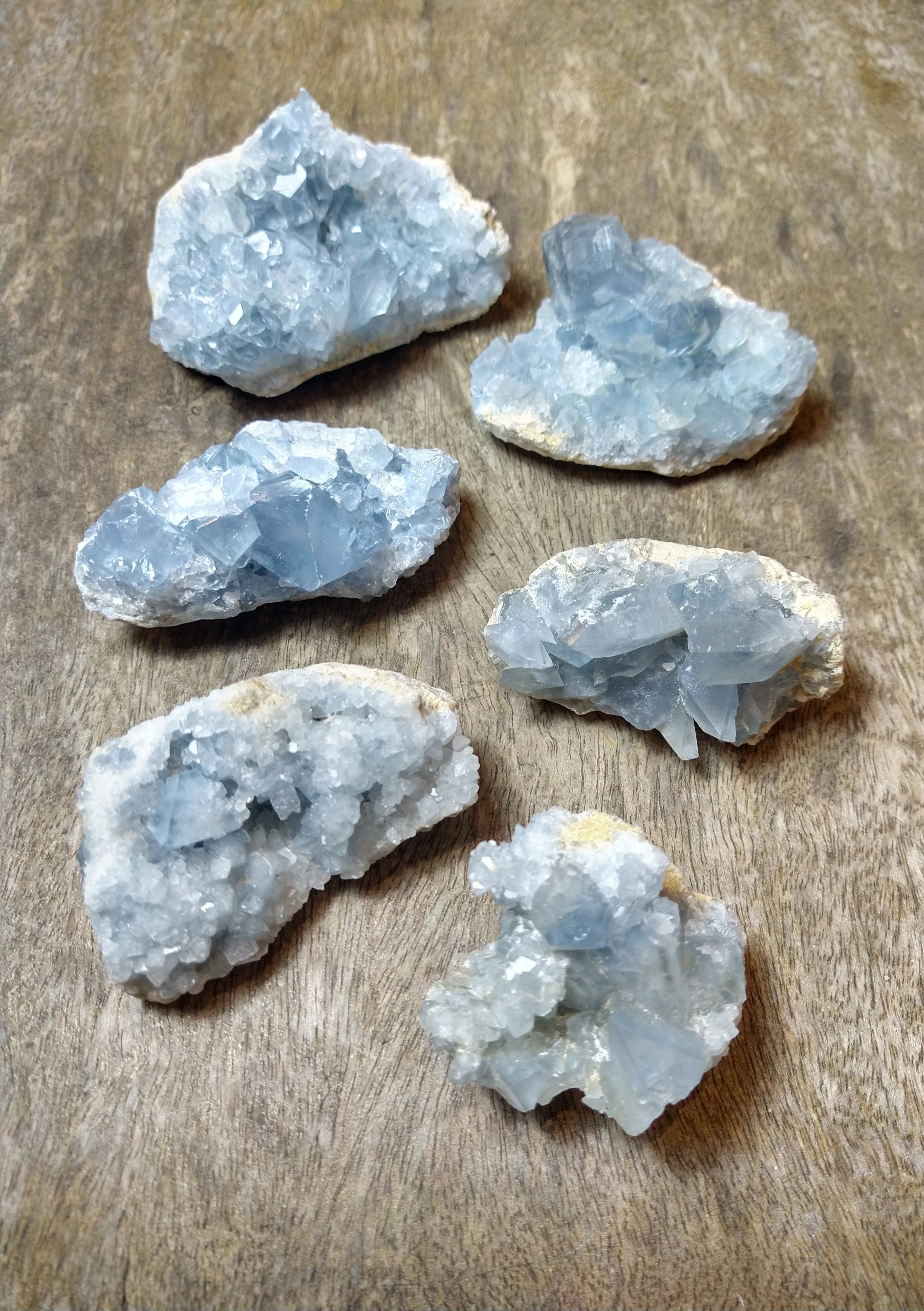 Natural Crystals: Celestite Clusters