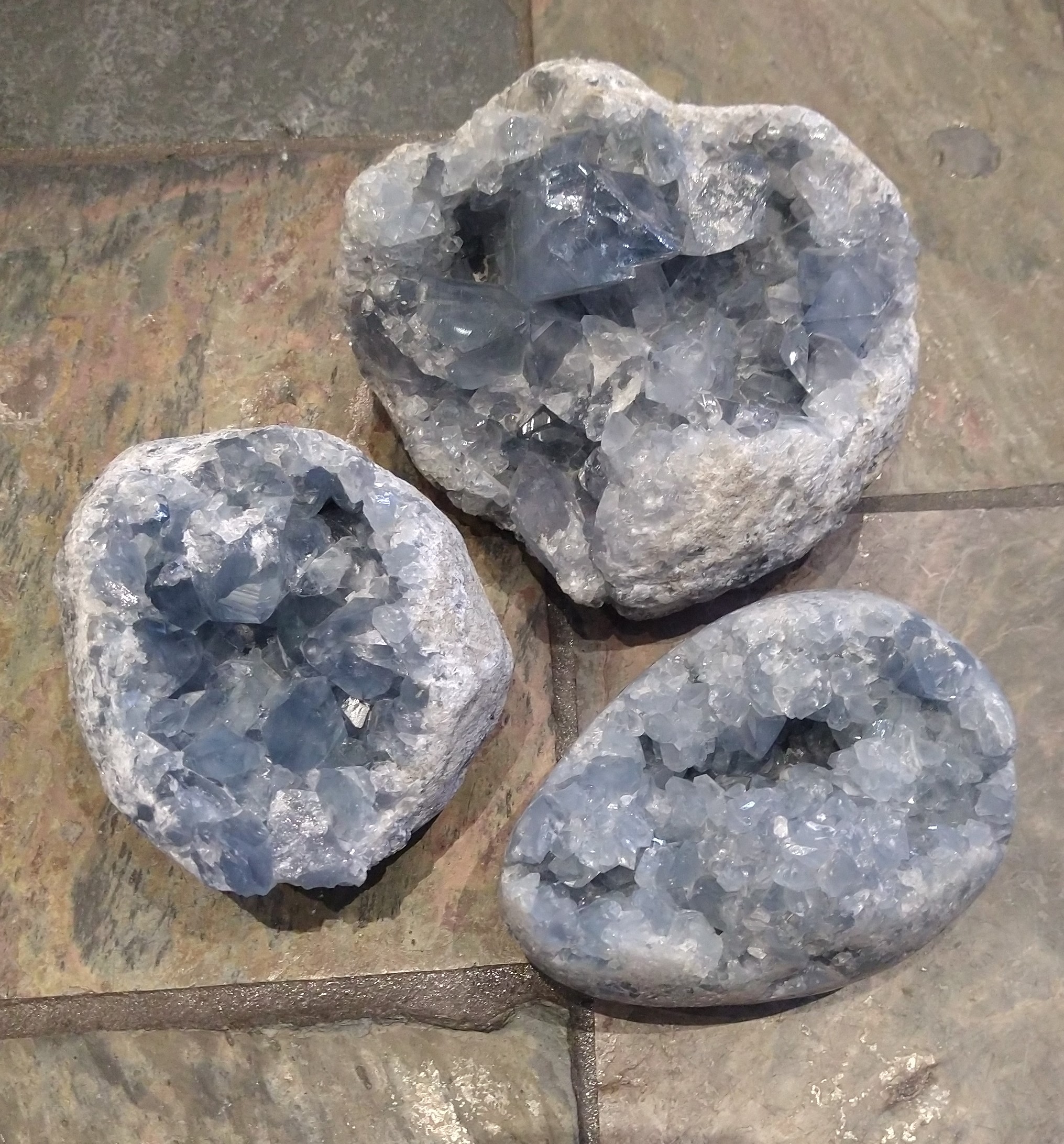 Natural Crystals: Celestite Clusters
