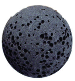 20mm Ball: Lava Stone (Charcoal)