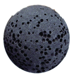 20mm Ball: Lava Stone (Charcoal)