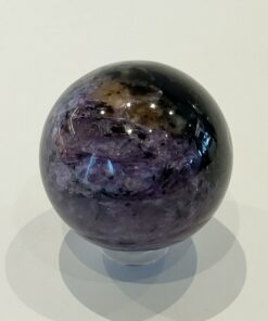 Natural Crystals: Cut and Polished Charoite Sphere (approx 4.5cm)
