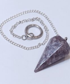 Gemstone Dowsing Pendulum: Lepidolite