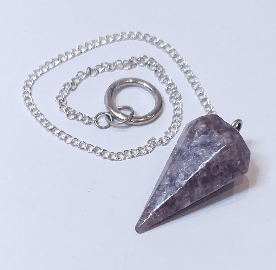 Gemstone Dowsing Pendulum: Lepidolite