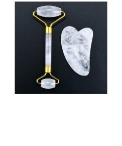 Beauty Tools: Clear Quartz Facial Roller & Gua Sha