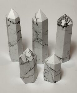 Natural Crystals: Cut & Polished Howlite Generators