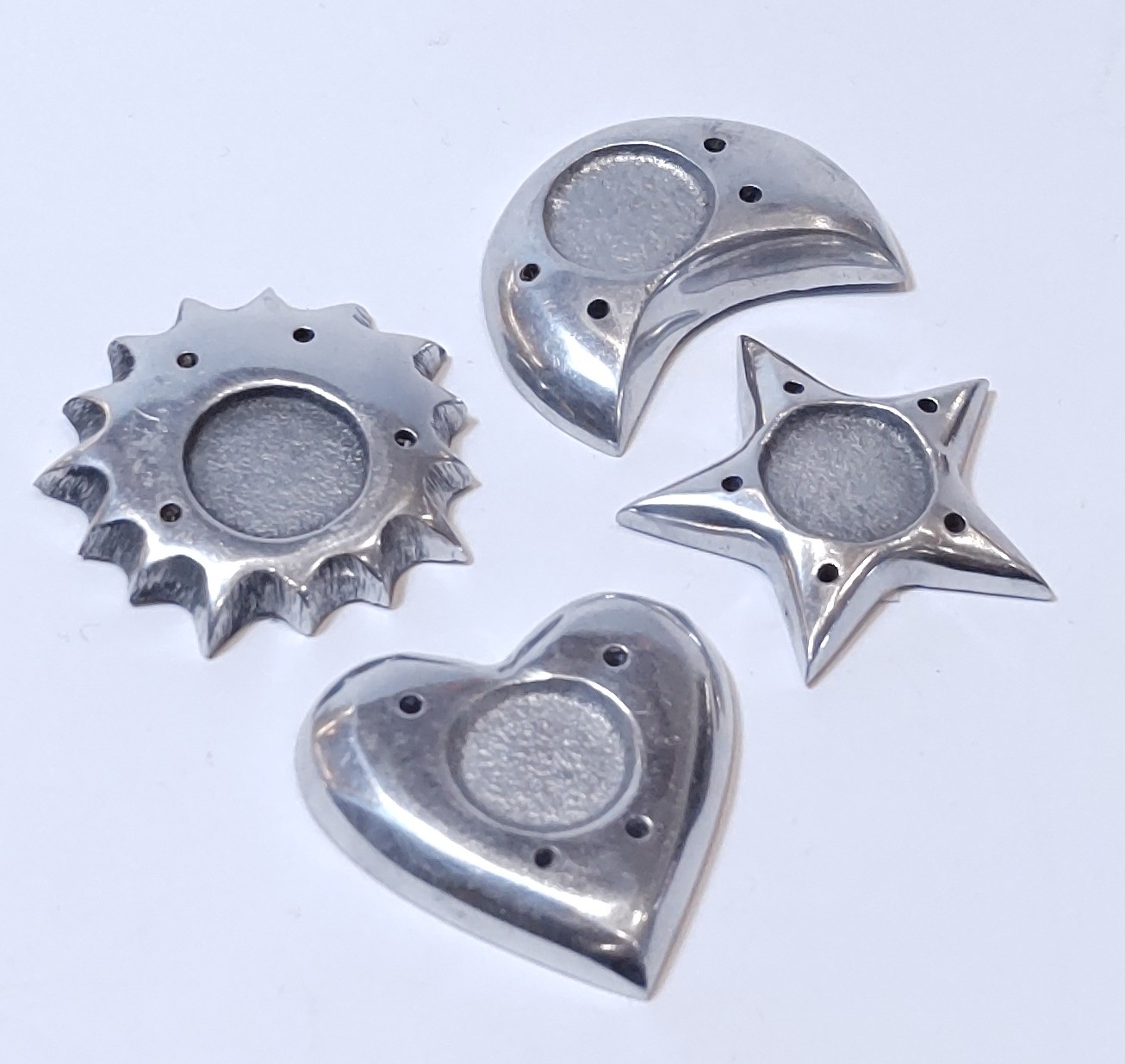 Incense Holders: Anodised Aluminium Approx 3x4cm