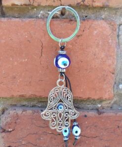 Evil Eye/Hamsa (Hand of Fatima) Key Ring