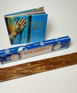 Gift Pack: Honouring Your True Self Hardcover Book + Satya Incense + Wood Incense Holder