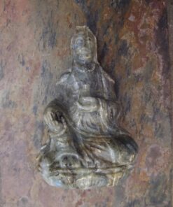 Natural Crystal: Hand Carved & Polished Labradorite Quan Yin (Approx 20x10x8cm)