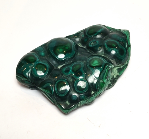 Natural Crystal: Cut & Polished Malachite Free Form (Approx 11x7x2.5cm)