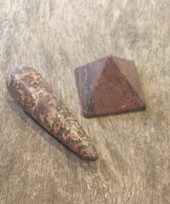 Cut & Polished: Leopard Skin Jasper Pyramid & Wand