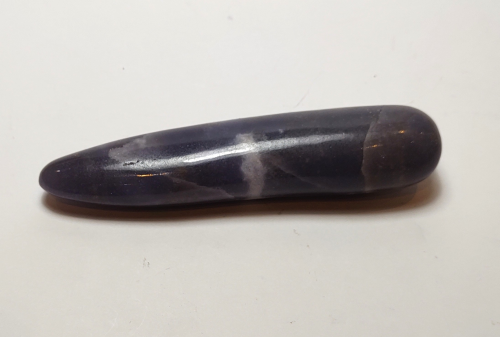 Natural Crystal: Cut & Polished Lepidolite Massage Wand (Approx 11x2cm)