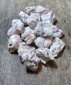 Rough Crystals: Pink (Rubellite) Tourmaline in Quartz (Approx 6x4x3cm)