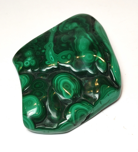 Natural Crystal: Cut & Polished Malachite Free Form (Approx 11x8x1.5cm)