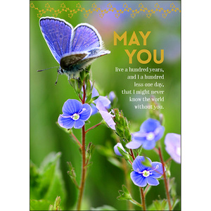 Greeting Card: May You Live a Hundred Years