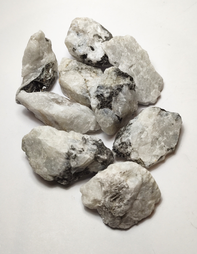 Natural Crystals: Rainbow Moonstone Rough Chunks (Approx 4x3x1.5cm)