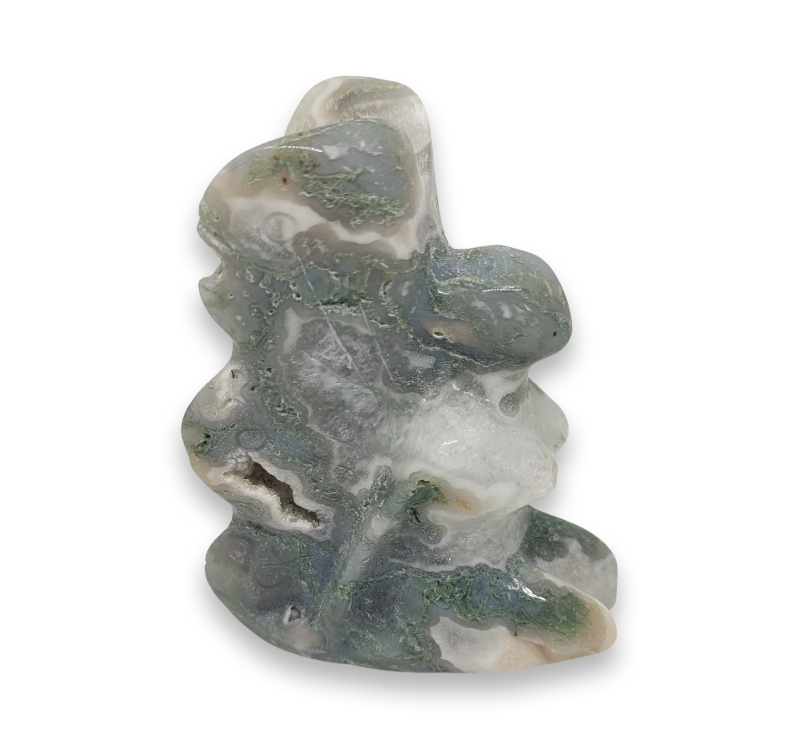 Carving: Moss Agate Fairy