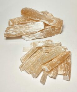 Natural crystals: Orange Selenite (available in two sizes)