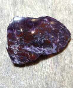 Natural Crystals: 1/2 Rough 1/2 Polished Sugilite Specimen (Approx 7x4x2cm)