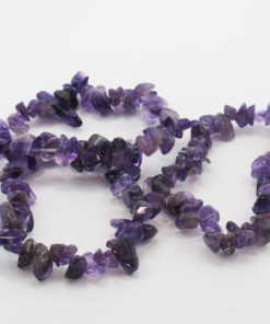Amethyst Stretch Bracelet - Chip