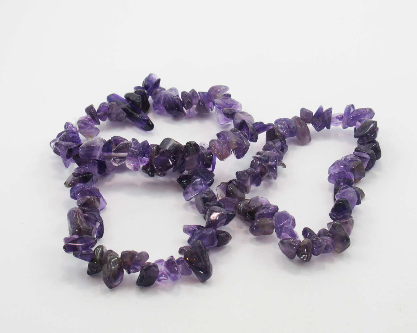 Amethyst Stretch Bracelet - Chip