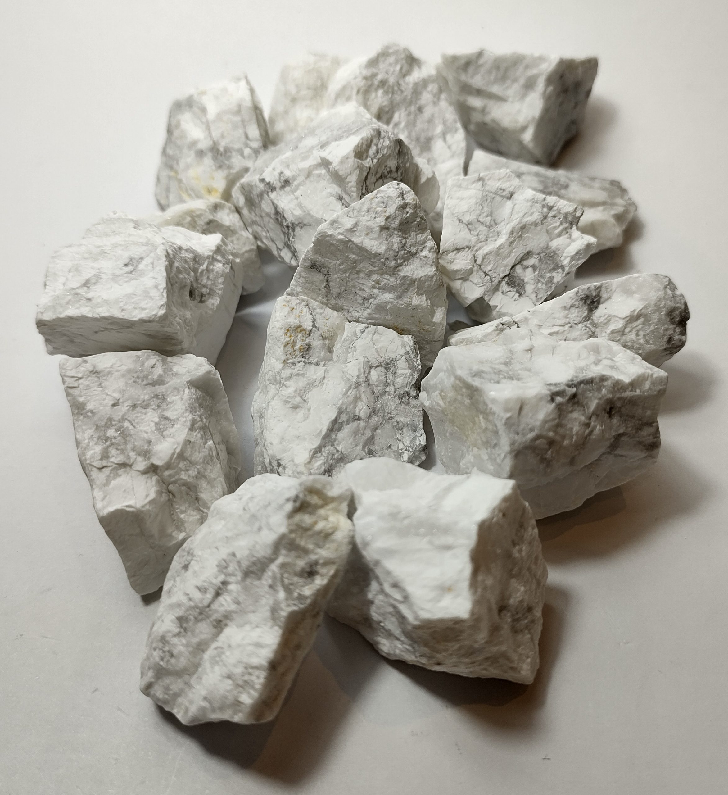 Natural Crystals: Rough Howlite Chunks (Approx 2.5x2x3cm)