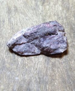 Alternative view of Natural Crystals: 1/2 Rough 1/2 Polished Sugilite Specimen (Approx 7x4x2cm)