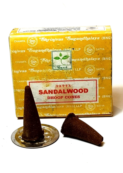 Satya Incense Dhoop Cones: Sandalwood