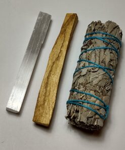 Cleansing Kit: Small Smudgestick, Palo Santo & Selenite Crystal