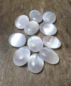Natural Crystals: Cut & Polished Selenite Touchstones (Approx 5x7x3cm)