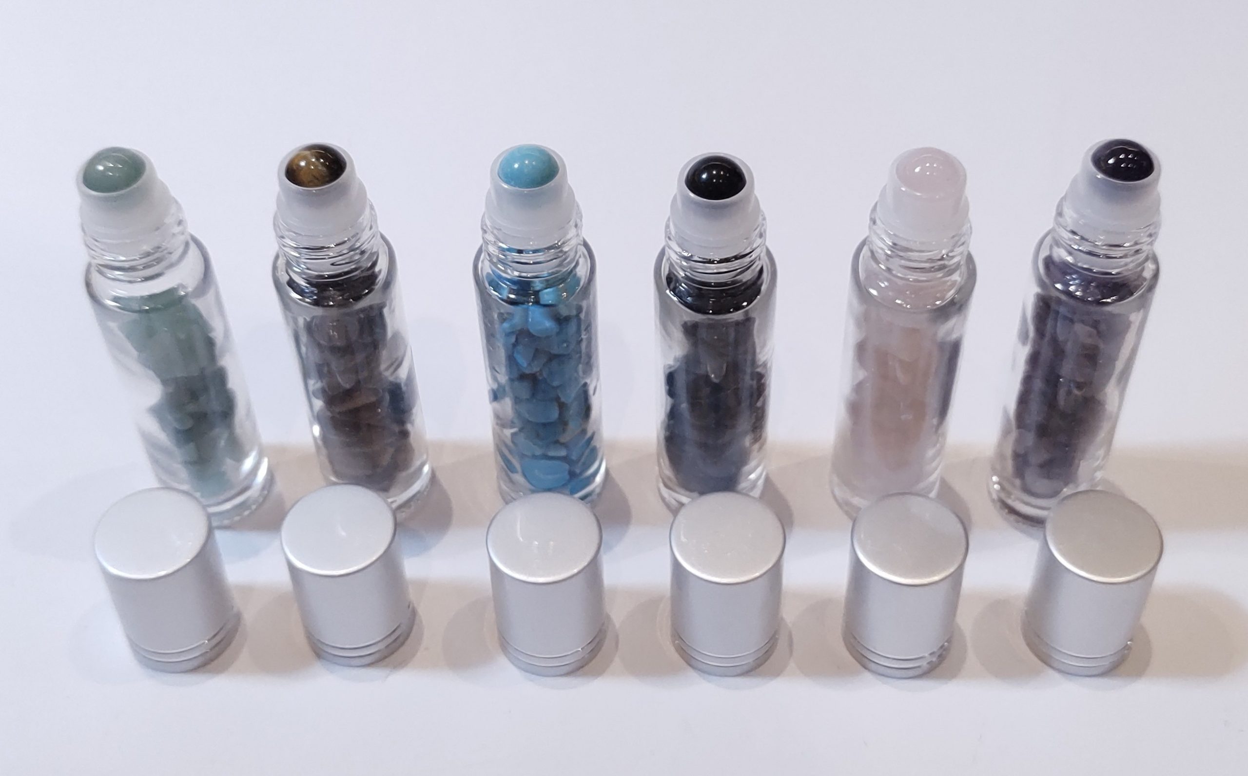 Refillable Roll On Bottles with Gemstones - Image 2