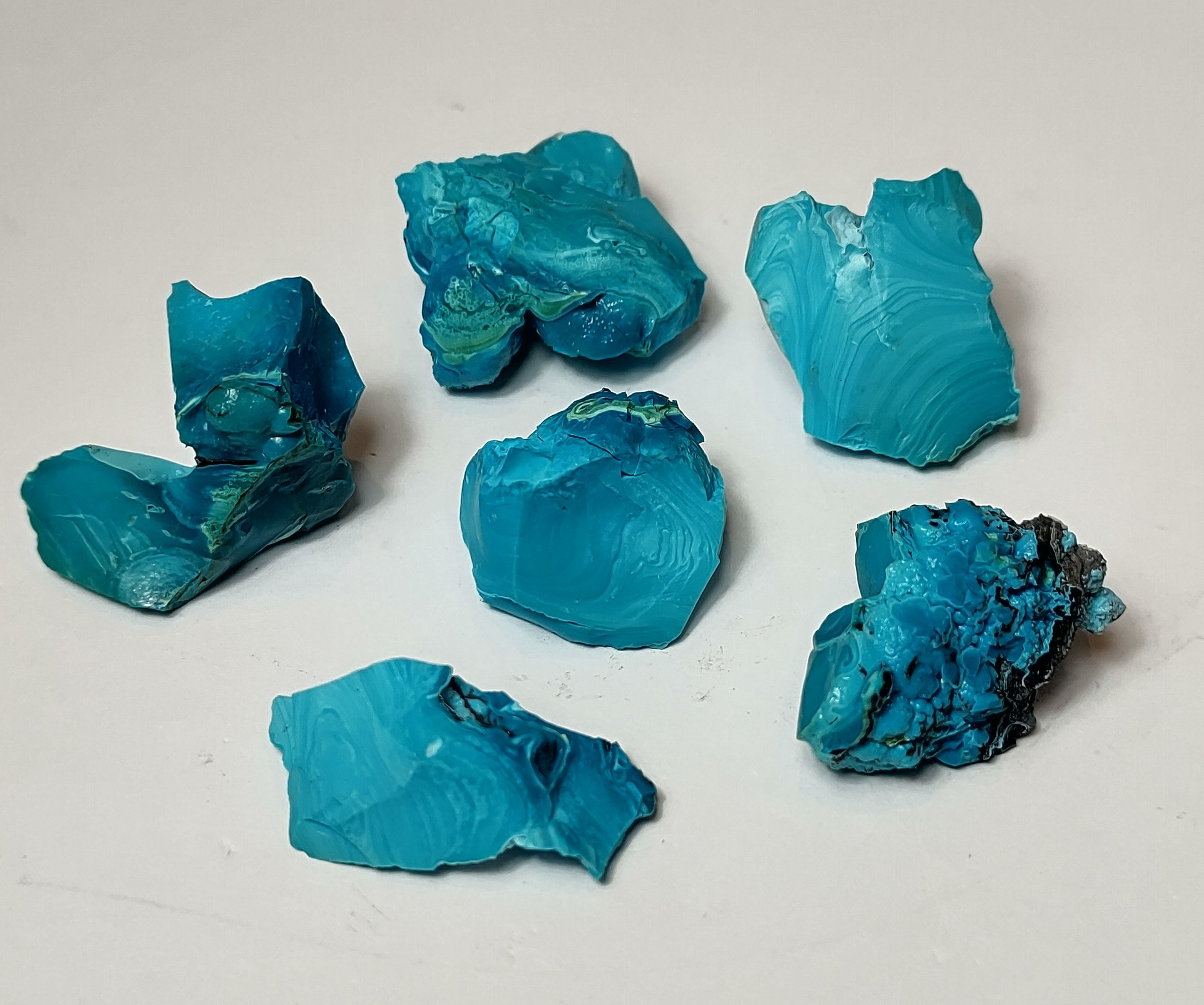 Natural Crystal: Chrysocolla Rough Chunks (Approx 1.5x1x1cm)