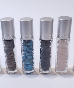Refillable Roll On Bottles with Gemstones