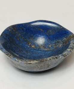 Natural Crystal: Hand Carved & Polished Lapis Lazuli Bowl (Approx 5x6x2.5cm)